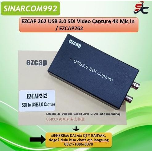 CO EZCAP 262 USB 3.0 SDI Video Capture 4K Mic In / EZCAP262