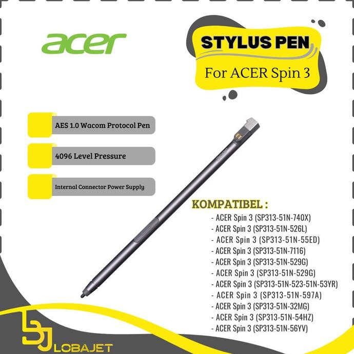 CO ACER Spin 3 Stylus Pen - Pena Stylus untuk ACER Spin 3