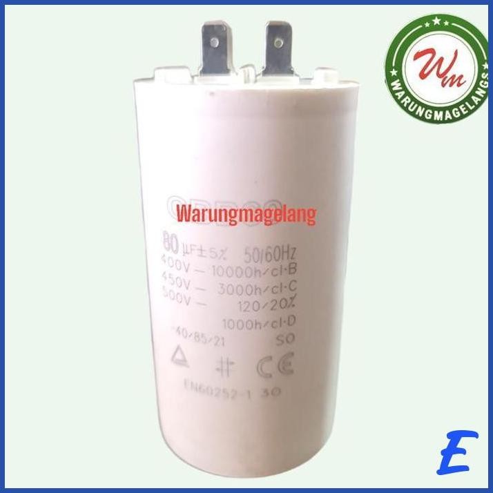 | WUN | KAPASITOR CAPASITOR 4 PIN FOR POMPA SUMMERSIBEL CELUP INOTO CBB60 80 UF SIBLE