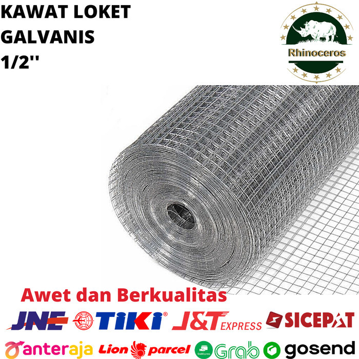 Kawat Loket Galvanis Putih 1/2 Inch Kawat Ram Putih Kawat Ayam Kandang