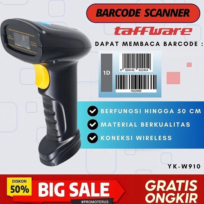 Barcode Scanner Wireless Alat Scan Barcode Scanner 1D