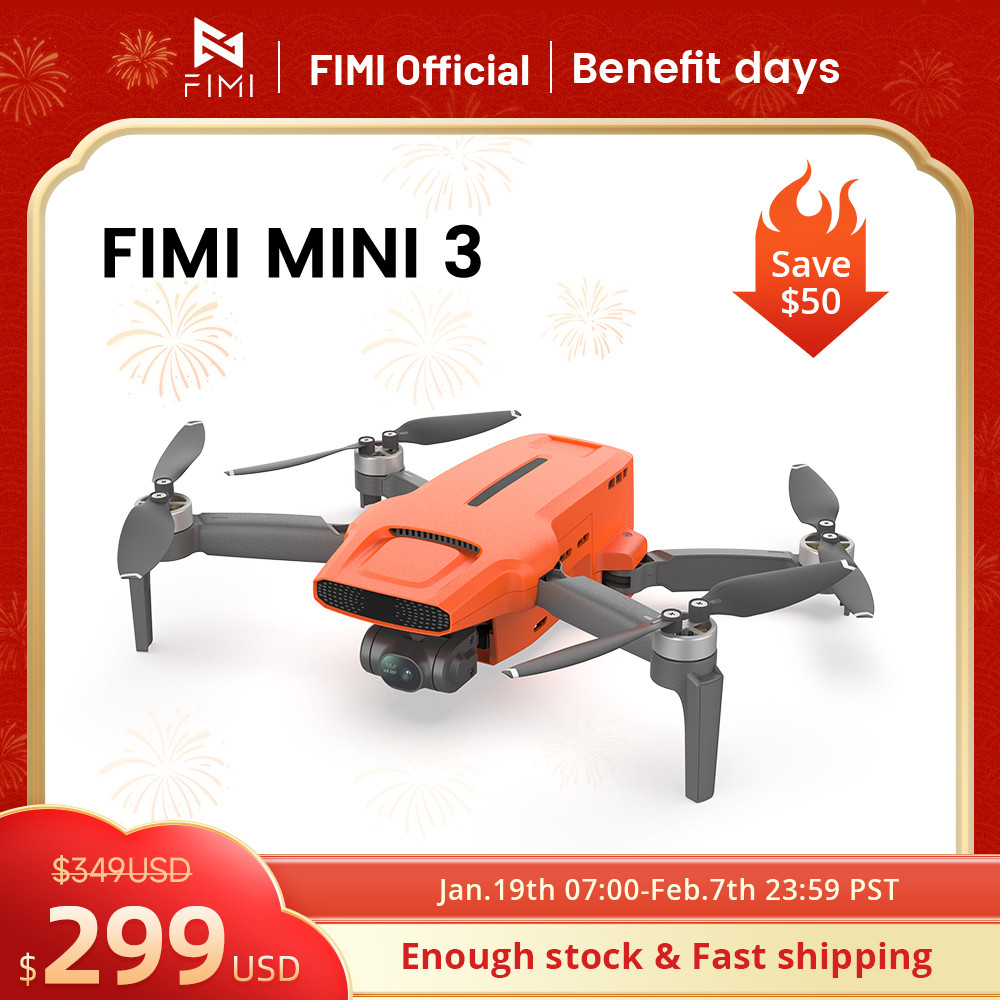 KESP FIMI MINI 3 new drone 4K 60fps AI Super Night Video 9km range 3-axis Gimbal 249g Ultralight des