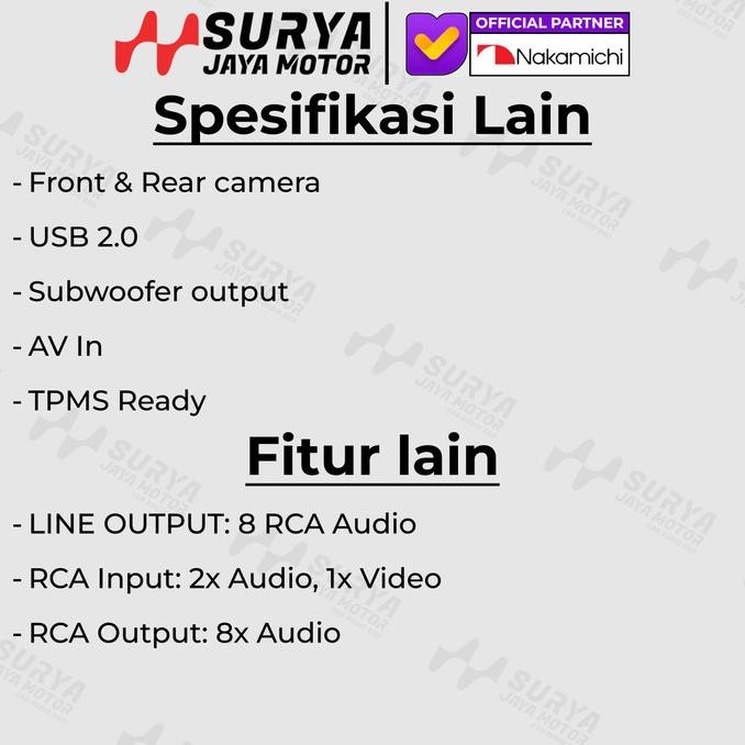 Diskon Nakamichi Elite Pro 10" Inch 6/128 Na-3102I Head Unit Double Din