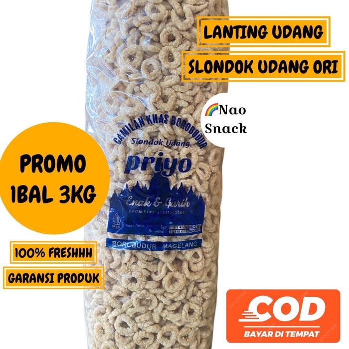 

TERMURAH Slondok Udang 1Bal Lanting Udang Original Premium - Makanan Segar Berkualitas Tinggi - Food