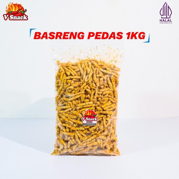 

PRODUK TERBATAS Basreng pedas jeruk purut 1kg Kering Makanan Food Snacks Goreng