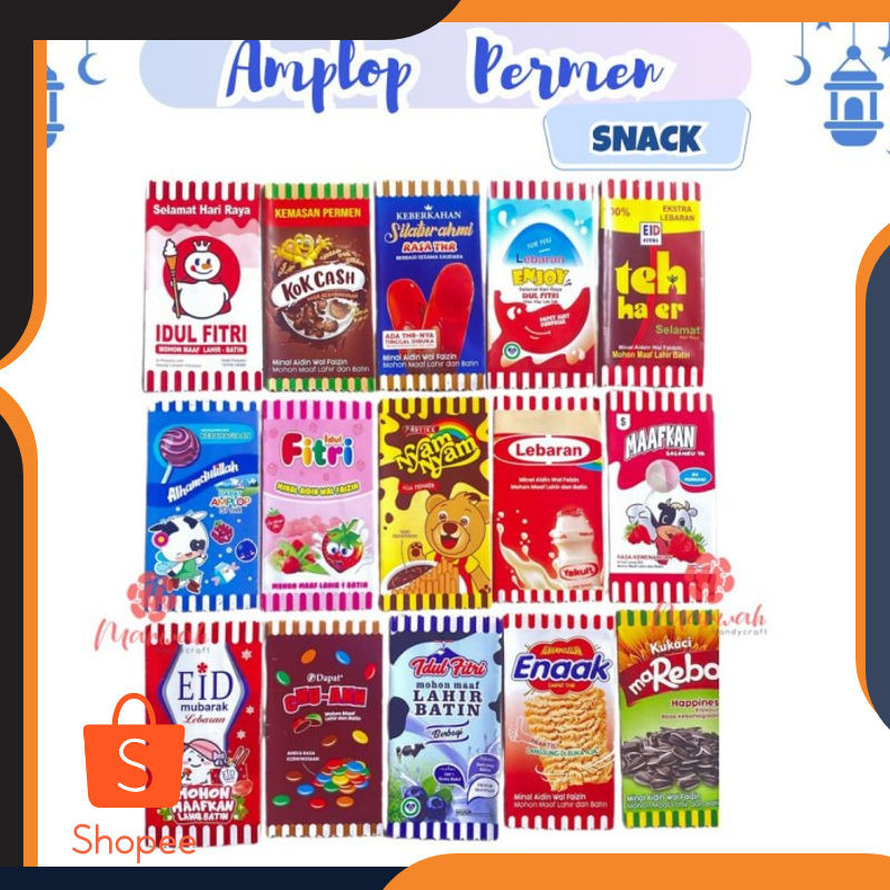 

Promo [Katalog 1] Amplop Permen Seri Snack isi 10 pcs Amplop lebaran Angpau - MIE GORENG Elegan