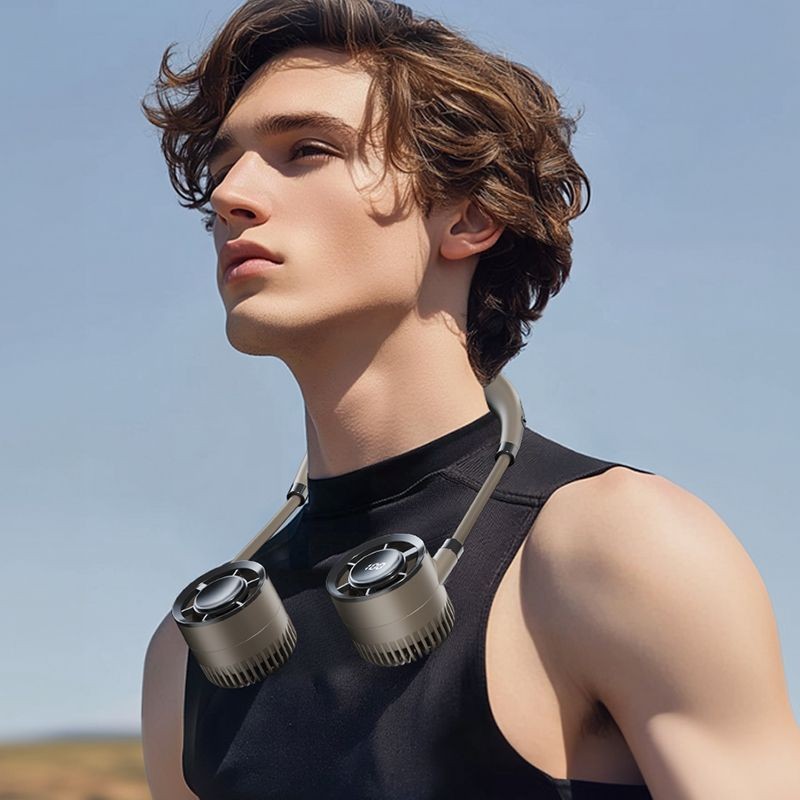 Neck Hanging Fan Foldable Portable Silent Neck Hanging Fan