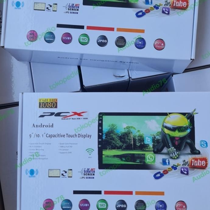 Spesial Head Unit Android 9 Inch Pcx, Ram 2Gb