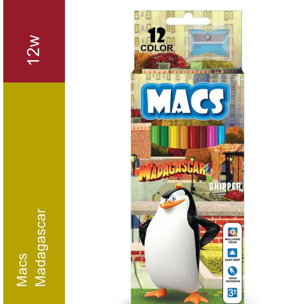 

Pensil Warna Macs 12 Warna Macs Madagascar 12 Color Macs Madagascar Pencil 12 Color Asli