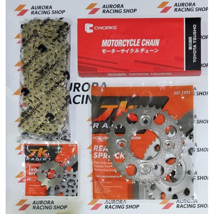 GEAR SET TK 428 SUPRA X 125 - SUPRA X 125 HELM IN - BLADE - REVO - SUPRA FIT NEW - KHARISMA & RANTAI