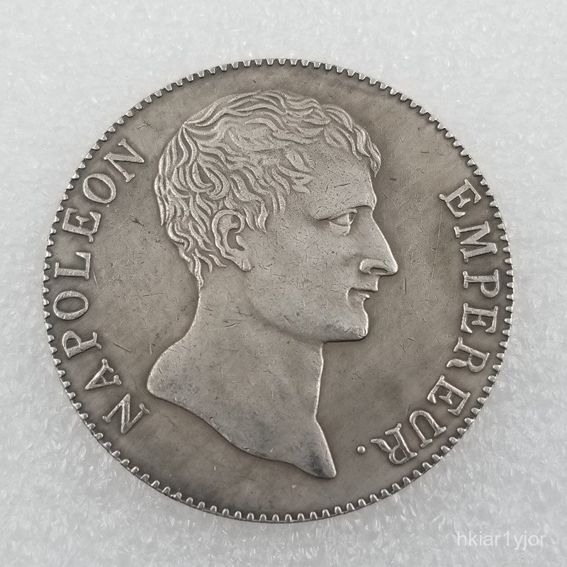 Kerajinan Prancis1803Koin Peringatan5F Medali Peringatan Imitasi Perak yang Dapat Ditiup1115