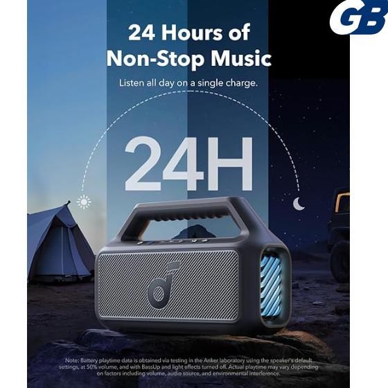 Anker A3138 Soundcore Motion Boom 2 80W Rgb Outdoor Bluetooth Stereo Bass Speaker New Stok