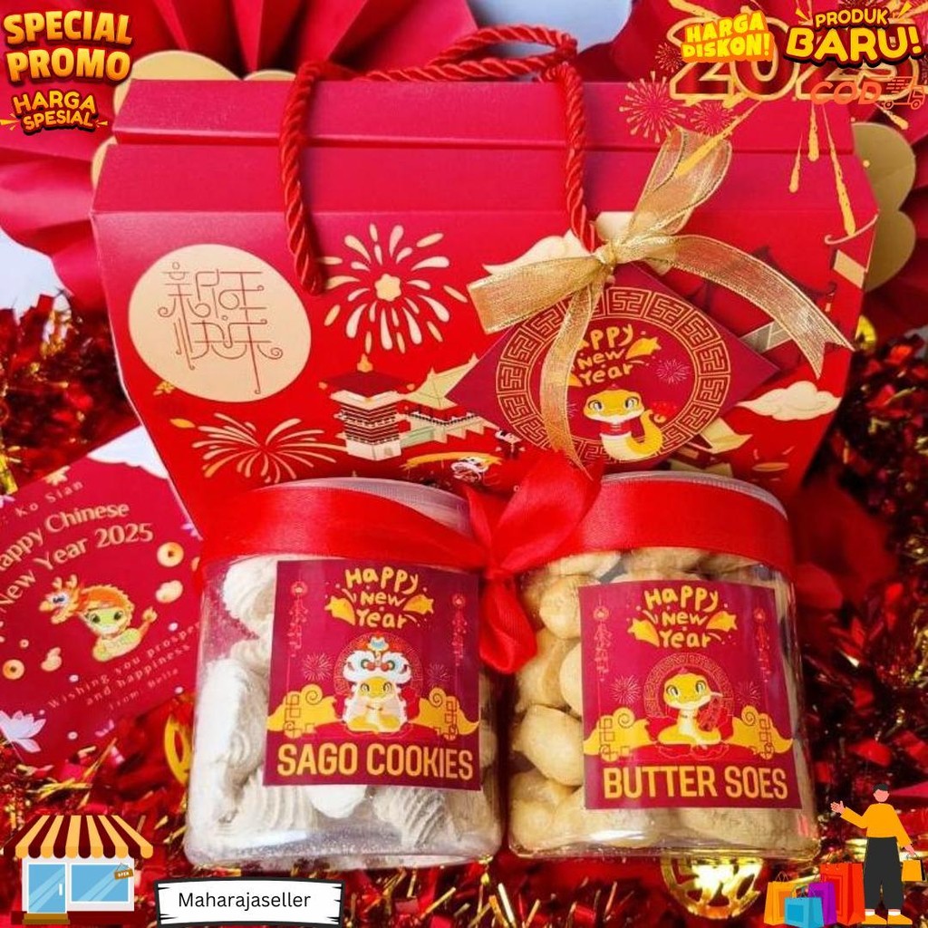 

Hampers Imlek Cny / Hampers Imlek Kue Kering / Kado Imlek Tahun Ular ( Fu ) D Ramadhan Sale