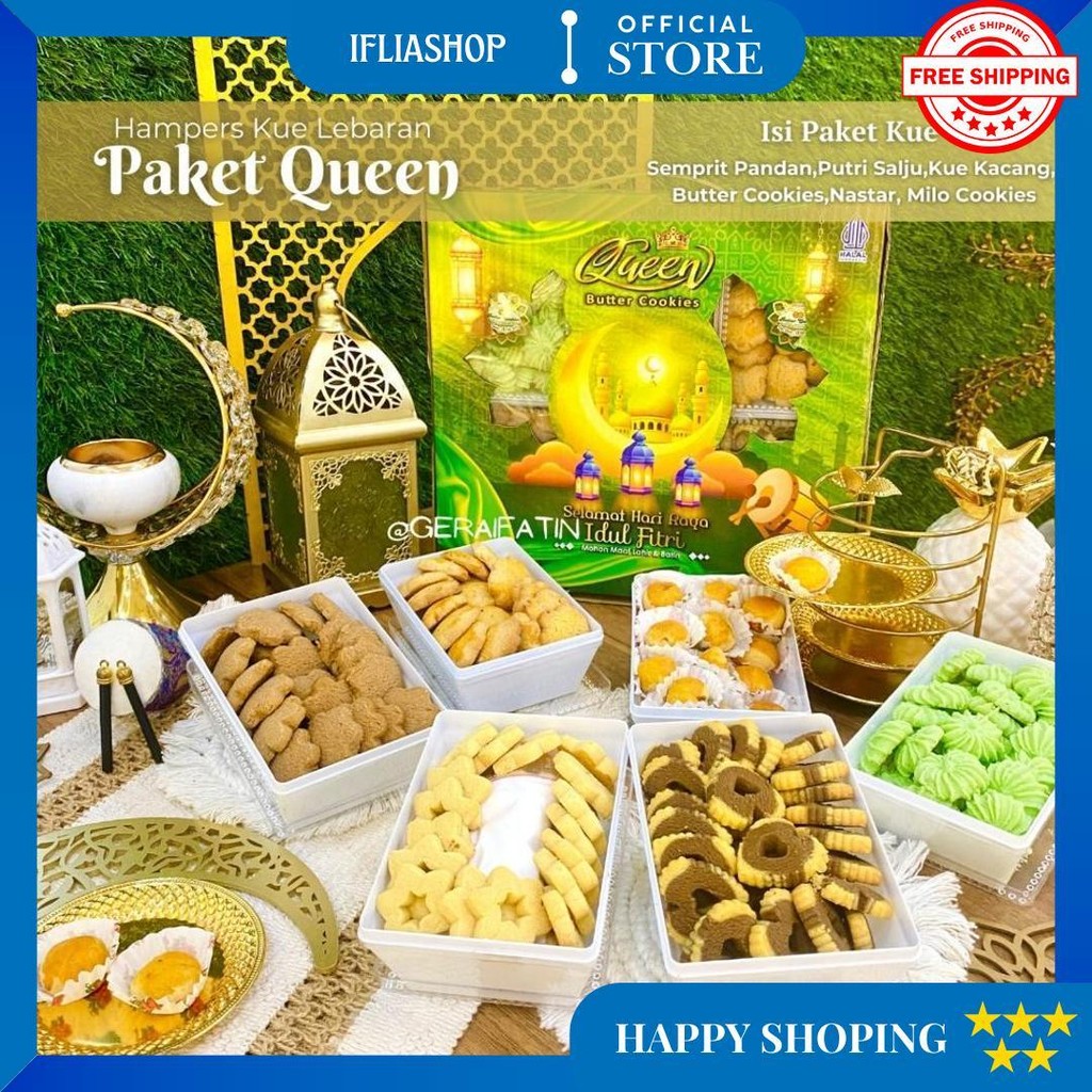 

Kue Lebaran Intan Sari Paket Kue Premium Kue Kering 6 Toples / Paket Kue Kering 2025 D Ramadhan Sale