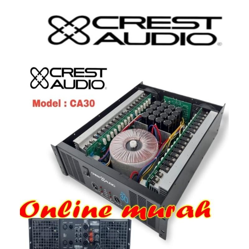 Power Amplifier Crest Audio Ca 30 Crest Audio Ca30 New Stok
