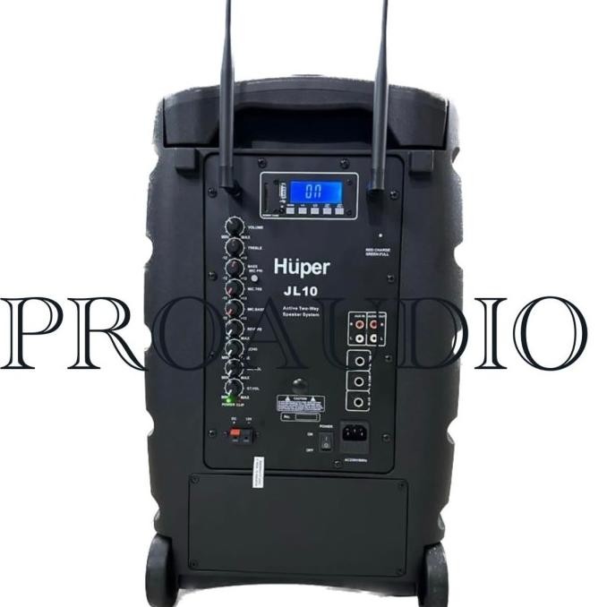 Speaker Portable Huper Jl10 Jl-10 Jl 10 120 Watts Original New Stok