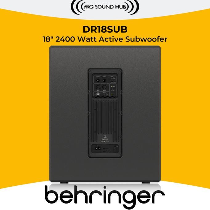 Behringer Dr18Sub Dr 18 Sub Active Subwoofer Aktif 18" 2400 Watt New Stok