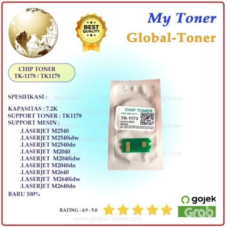 Chip Toner Tk1178 Tk-1178 Printer Laserjet Ecosys M2040 M2540 M2640 M2540Dn M2640Dn M2040Dn Tk-1173/