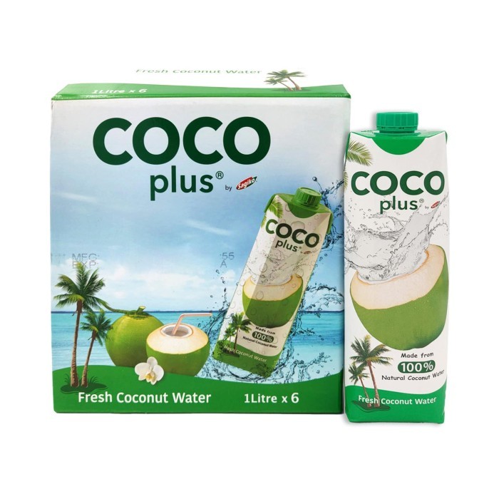 

SAGIKO Coco Plus Fresh Coconut Water 6x1L