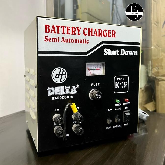 Battery Charger Accu Delta BC10 SP / Cas Aki Delta DT110 SP Original dan Terpercaya