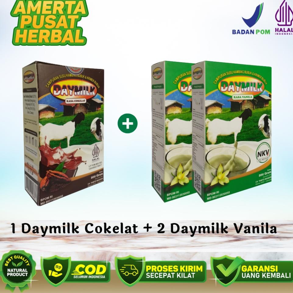 

Paet 3 Bo Uu Dayl 1 Dayl Raa Coelat 2 Dayl Raa Vanila Uu Ambing Etawa Bubu 200Gr Halal Bpom