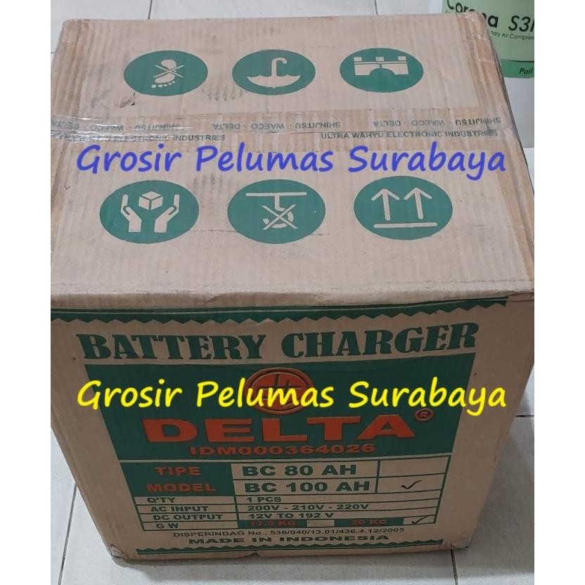 Battery Charger Aki Delta Dt1100 100ampere 100A otomatis cas aki accu Original dan Terpercaya