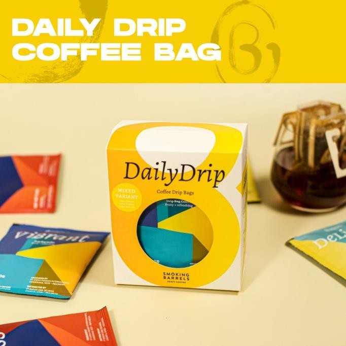 

Daily Drip - Coffee Drip Bag 12gr-Kopi Seduh Praktis Arabika Specialty