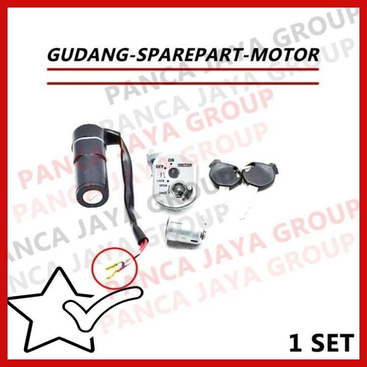 [GSM] KUNCI KONTAK JOK KEY-SET HONDA SUPRA X 125 KARBU LAMA OLD BATMAN