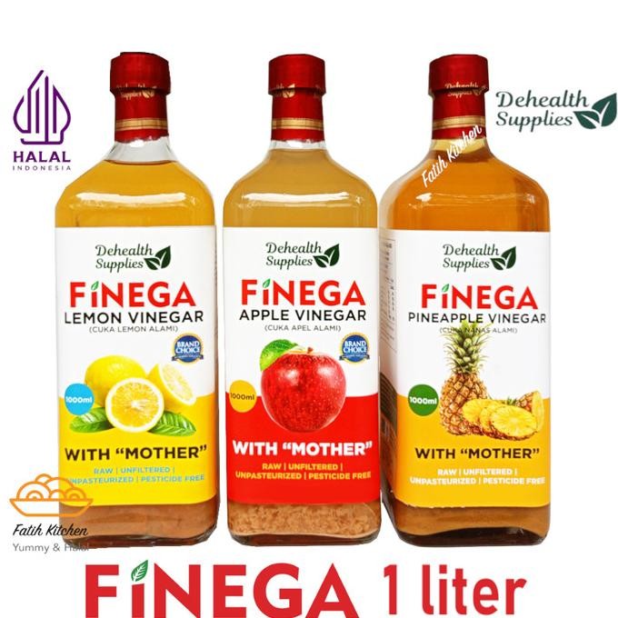 

Produk Baru!! Finega 1 Liter Vinega Cuka Apel / Nanas / Lemon dari Dehealth Supplies