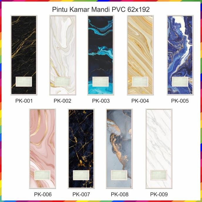 Sale Stiker Pintu Kamar Mandi Marmer / Sticker Pintu PVC Kamar Mandi Murah