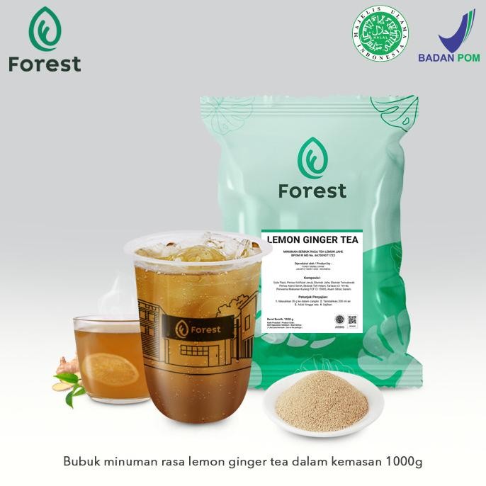 

Produk Baru!! Bubuk Minuman LEMON GINGER TEA Powder 500 g - FOREST Bubble Drink