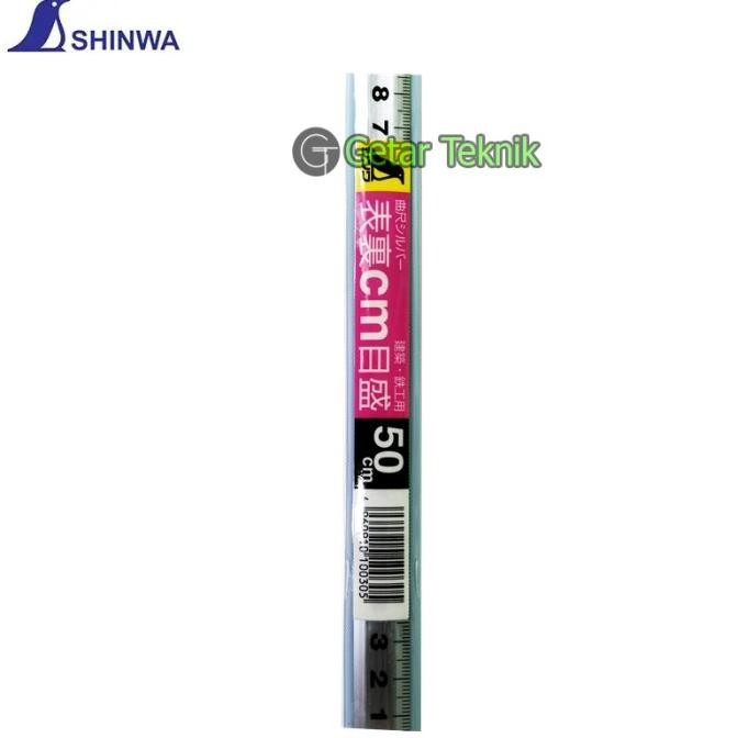 

Penggaris Siku Shinwa 10030 curved length silver 50cm for ironwork TM