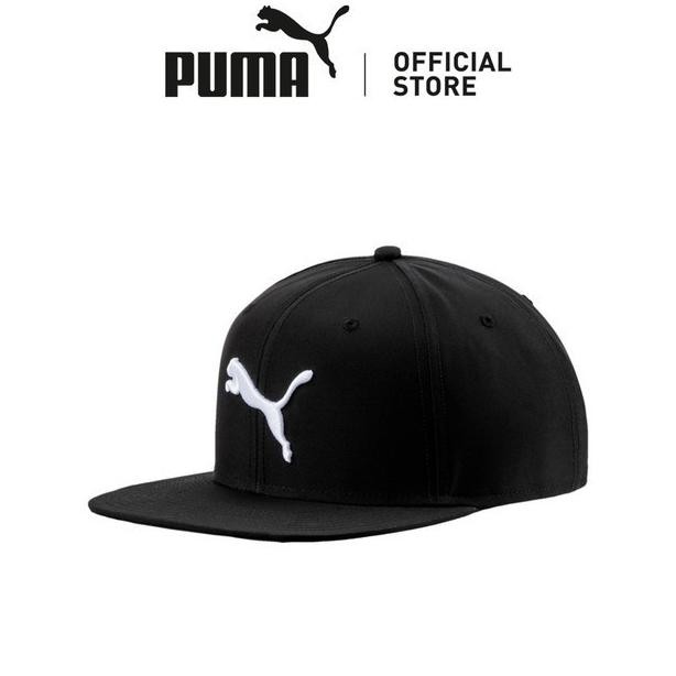 CO PUMA Topi Flat Brim Puma Black-White Cat logo
