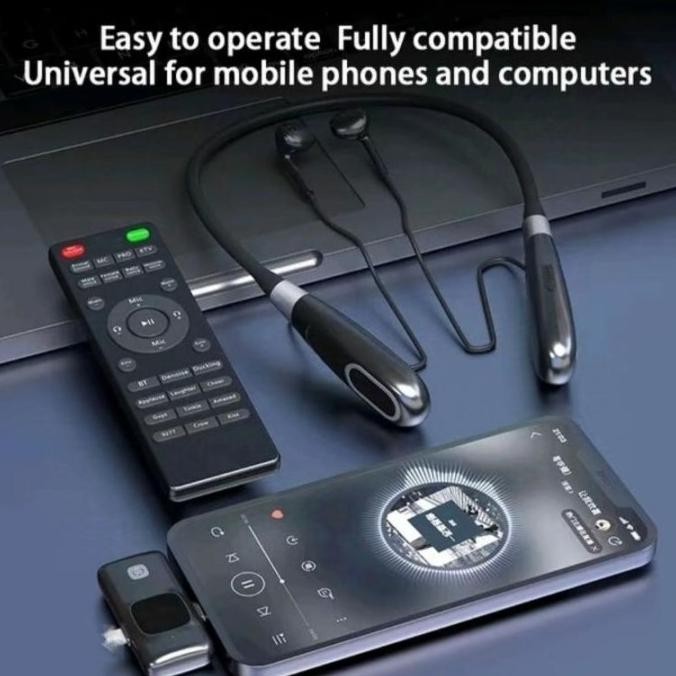 CO [SIAP KIRIM] WIRELESS SOUNDCARD LIVE STREAMING EARPHONES BROADCASTING AUDIO EDITING NECKBAND FOR 