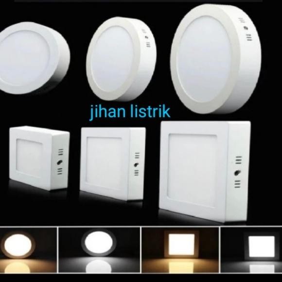 Lampu - Lampu Downlight Led Outbow 6W/12W/18W/24W Bulat/Kotak 220V/Baret Led