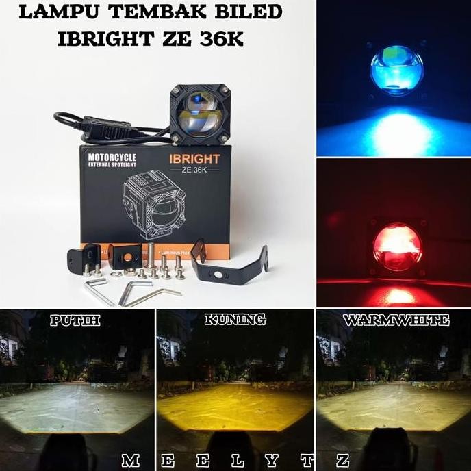 Lampu - Ibright Ze 36K - Lampu Tembak Biled 3 Warna