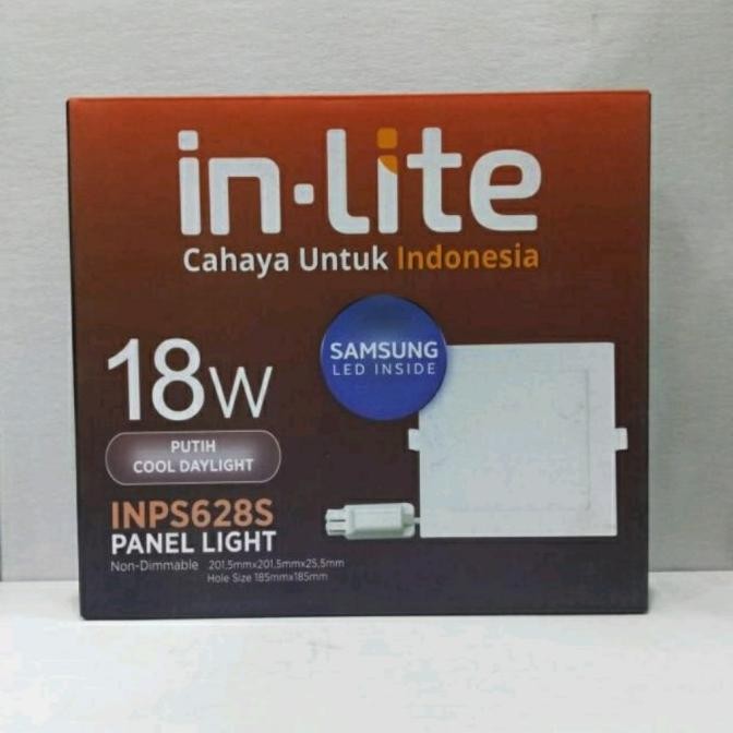 Lampu - Lampu Downlight Led Inlite Inps628S 18 Watt In-Lite Panel Kotak 18W Ib