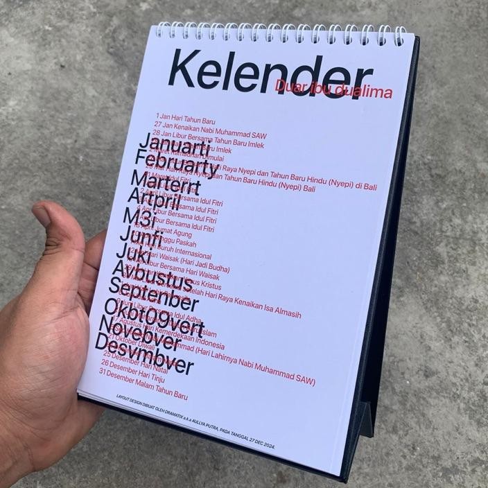 

Typo Alender Meja 2025