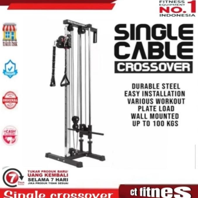 Single cable crossover/alat gym/fitnes alat angkat beban