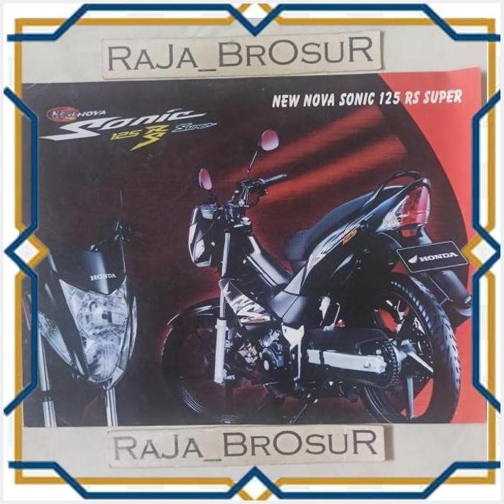[RJB] POSTER BROSUR KATALOG HONDA NEW NOVA SONIC 125 SONIC125 RS SUPER 2004