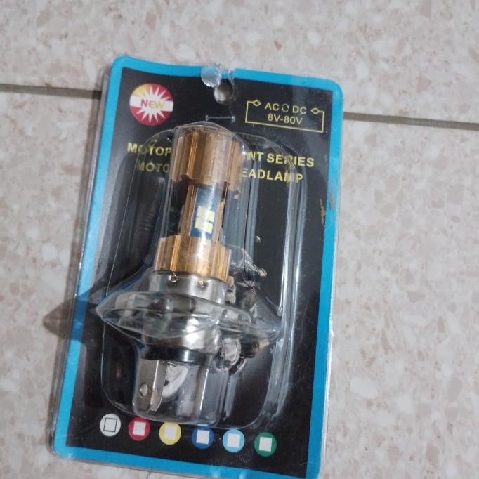 ,,,,,,,] bohlam lampu depan led putih motor vixion byson verza scoopy fino