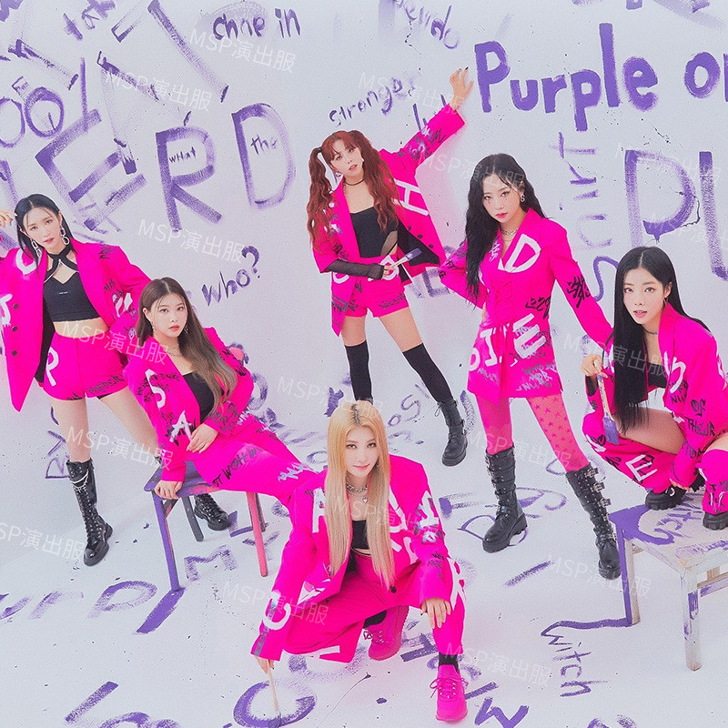 Miseerpin Jazz Dance Costume Dancewear kpop Korean Dance Suit Performance Costume Hip-Hop Girl Group