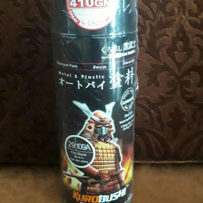 Buruan serbu] cat semprot samurai flat black hitam doff