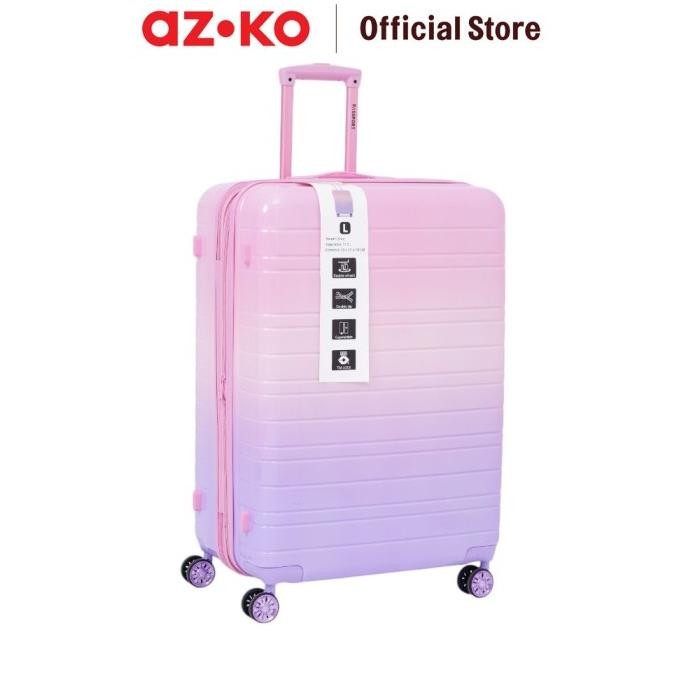 HOT PROMO AZKO Passport Blythe Koper Pc & Abs Tsa Lock Cotton Candy Hardcase Luggage Koper Bagasi De