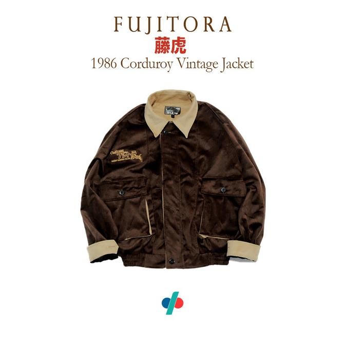 Sale Fujitora Corduroy Vintage Jacket Club Of 1986 / Jaket Retro Classic