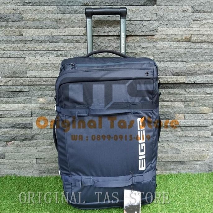 HRG DISKON Koper Troli Eiger 910005597 X-Cyprus Xtra 60L Wheeled Duffle Bag Navy