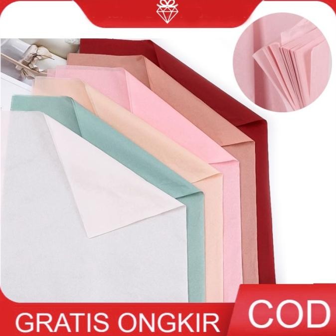 

New - 40 LEMBAR Wrapping Kertas Tisu Tipis- Flower Wrap - W009