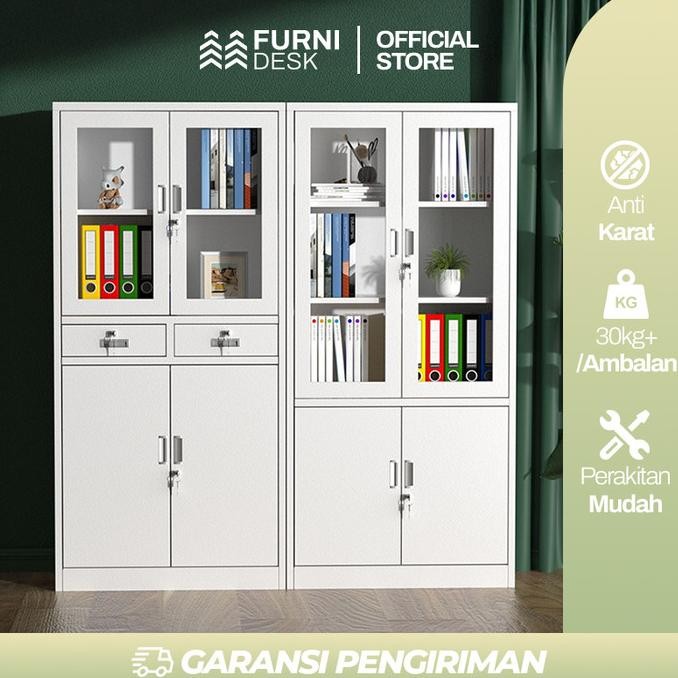 

Lemari Arsip Besi Cabinet Kantor Almari Plat Besi Full, Kokoh, Anti Karat, & Tahan Lama Untuk Dokumen