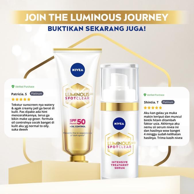 BEST SELLER NIVEA LUMINOUS ANTI-DARK SPOT INTENSIVE SERUM 30ML | SERUM FLEK HITAM