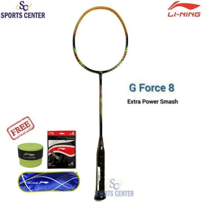 Best Deal Raket Badminton Lining G Force 8 / G-Force 8 Fullset Original Dan Terpercaya